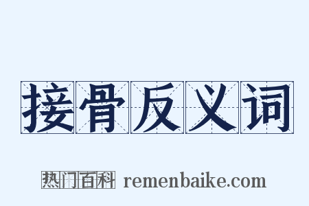 接骨反义词是什么意思的图片